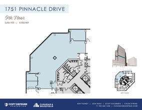 1751 Pinnacle Dr, McLean, VA à louer Plan d’étage– Image 1 sur 1