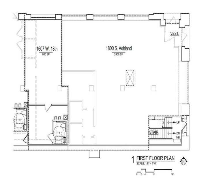 1800 S Ashland Ave, Chicago, IL à louer Plan d’étage– Image 1 sur 5