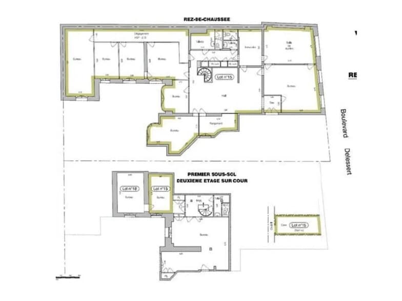 19 Boulevard Delessert, Paris à louer - Plan d’étage – Image 2 sur 4
