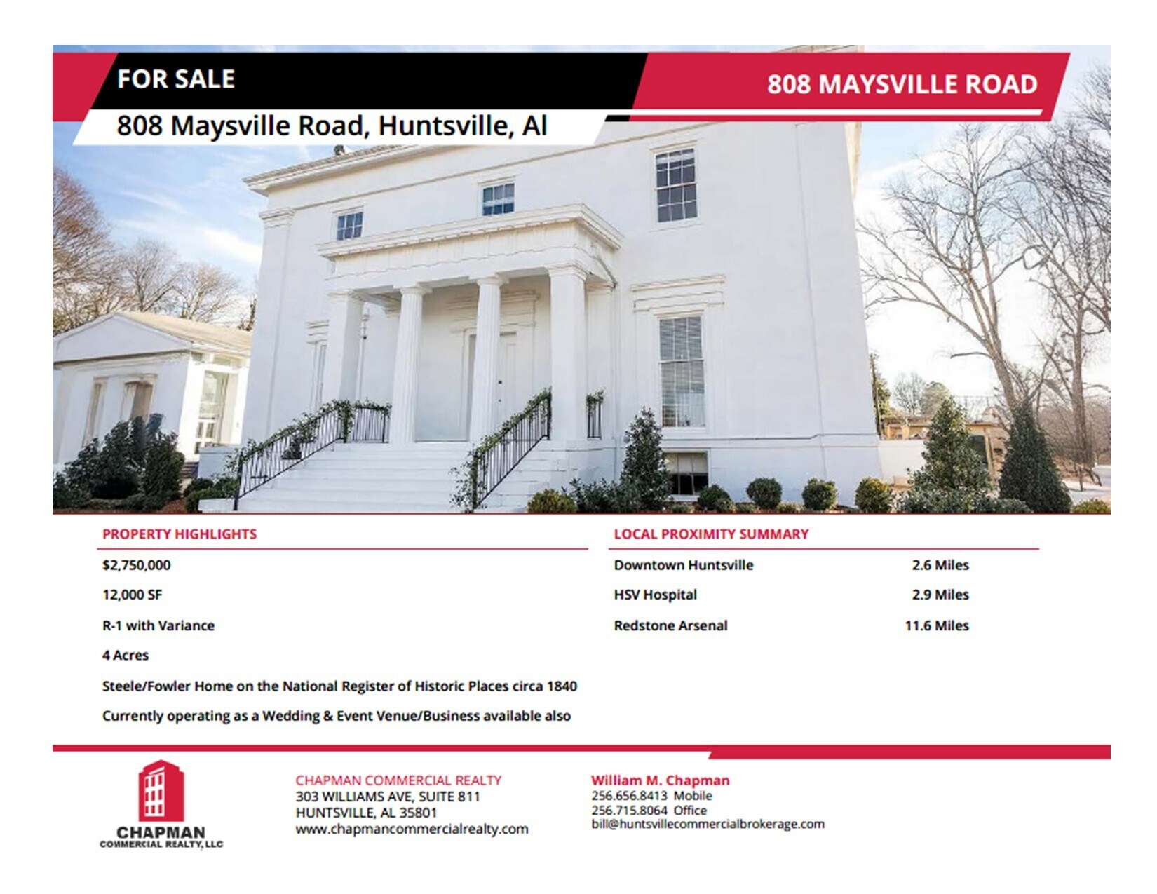 808 Maysville Rd NE, Huntsville, AL à vendre Photo de l’immeuble– Image 1 sur 39