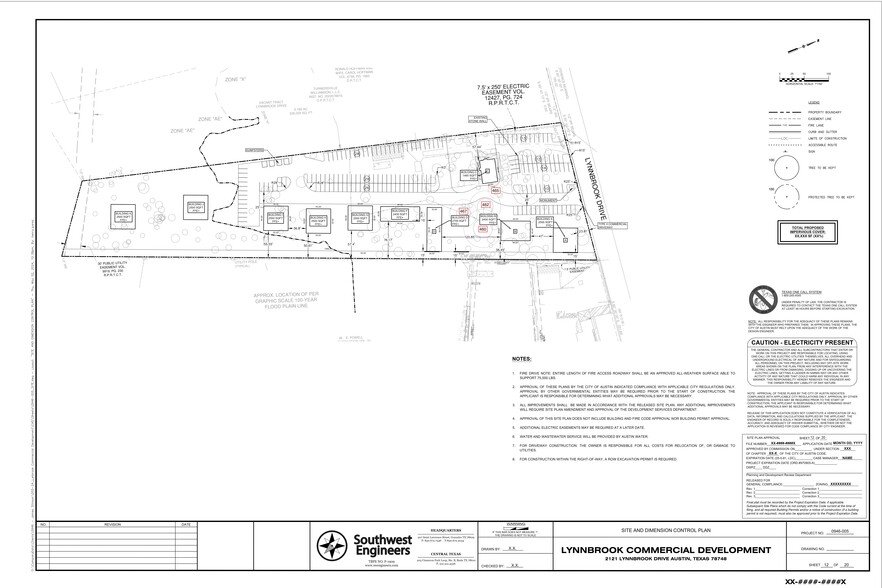 2121 Lynnbrook Dr, Austin, TX à louer - Plan de site – Image 1 sur 5