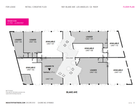 1801 Blake Ave, Los Angeles, CA à louer Plan d’étage– Image 1 sur 1