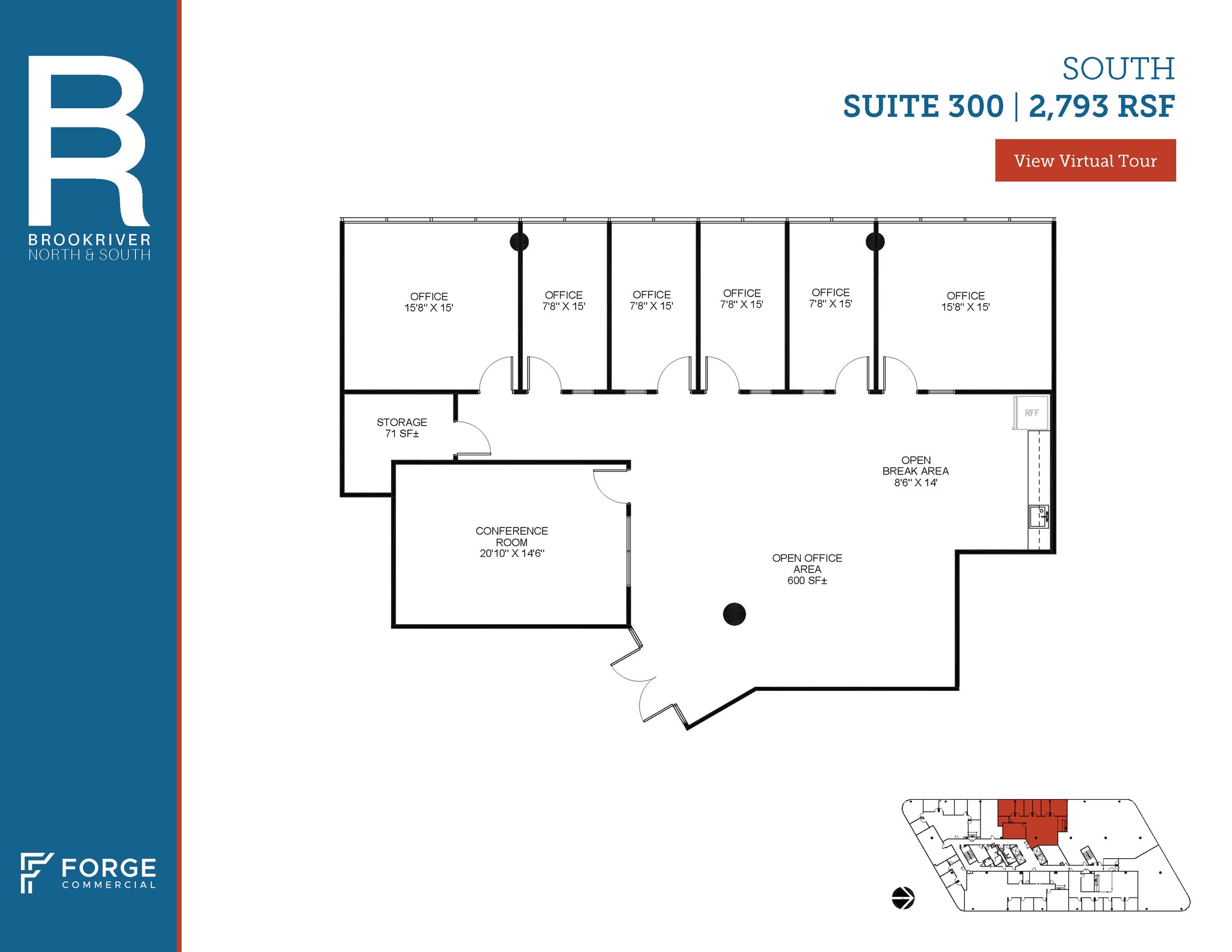 8200 Brookriver Dr, Dallas, TX à louer Plan d’étage– Image 1 sur 4