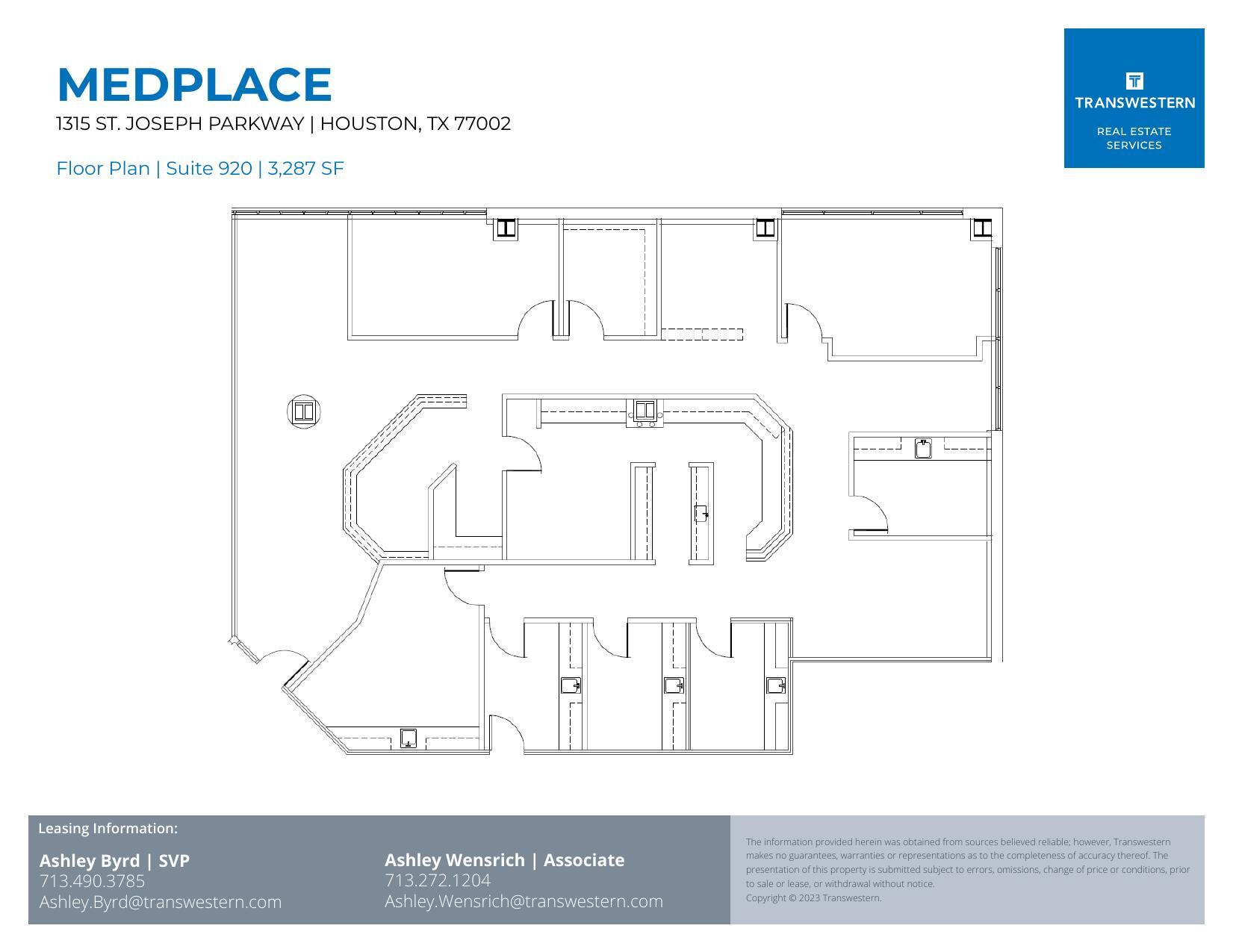 1315 St Joseph Pky, Houston, TX à louer Plan d’étage– Image 1 sur 2