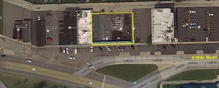 18055-18095 E 8 Mile Rd, Eastpointe, MI - VUE AÉRIENNE vue de carte - Image1