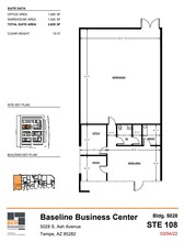 5024 S Ash Ave, Tempe, AZ à louer Plan d’étage– Image 1 sur 3