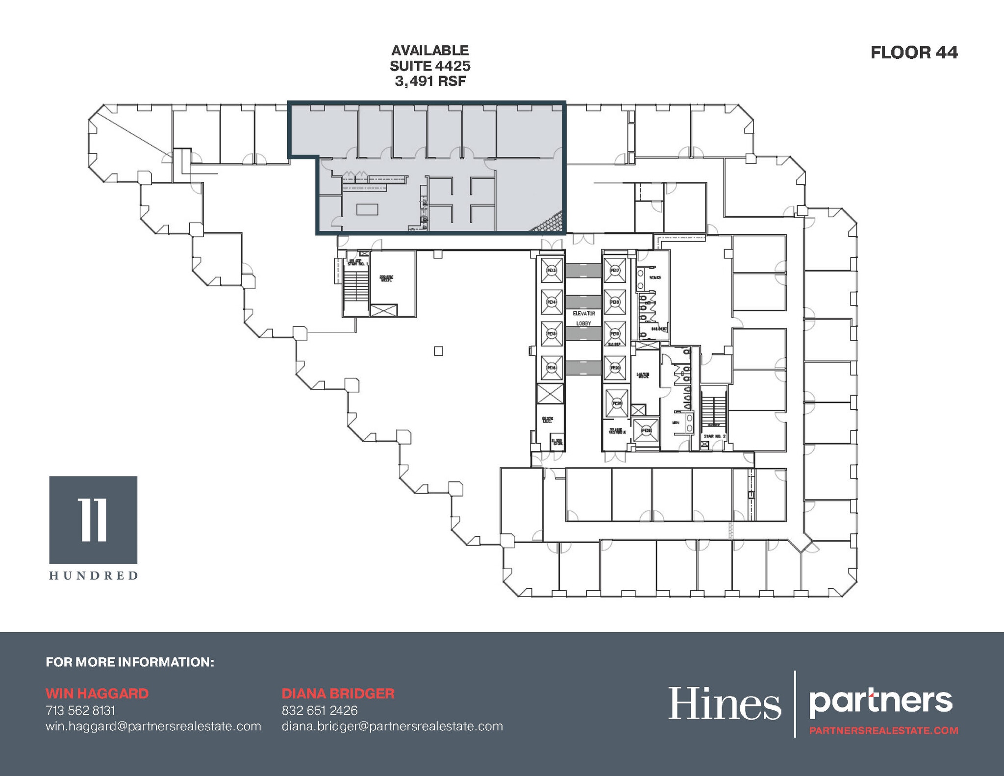 1100 Louisiana St, Houston, TX à louer Plan d’étage– Image 1 sur 1