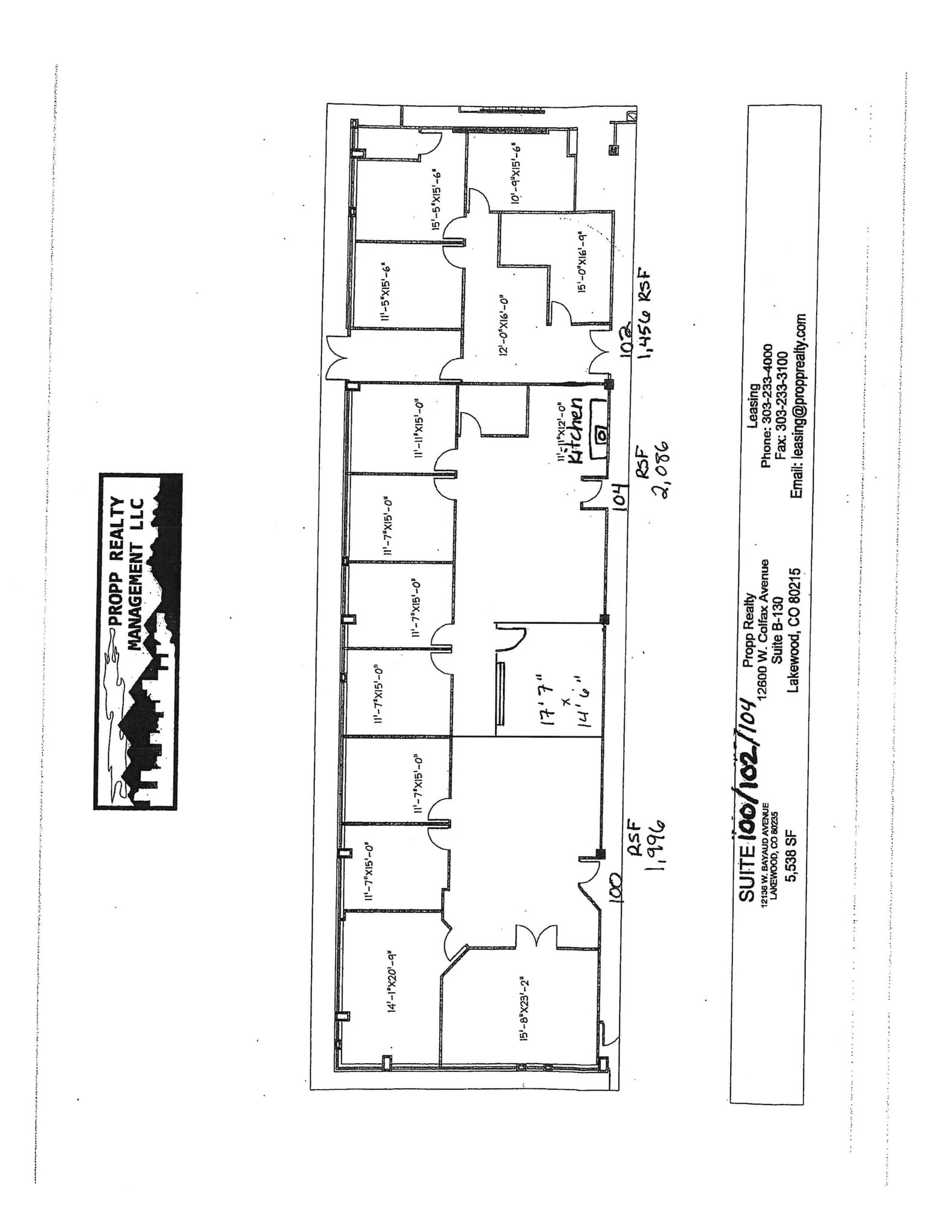 12136 W Bayaud Ave, Lakewood, CO à louer Plan de site– Image 1 sur 1