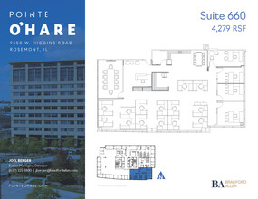 9550 W Higgins Rd, Rosemont, IL à louer Plan d’étage– Image 1 sur 1