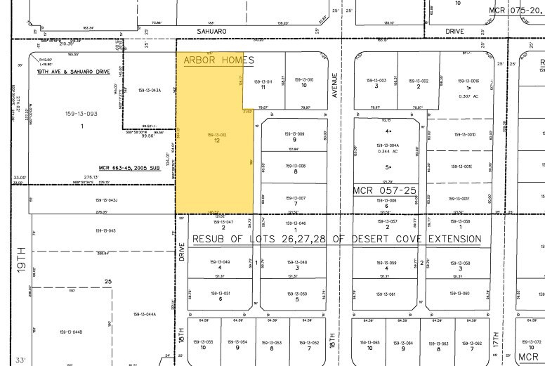 1815 W Sahuaro Dr, Phoenix, AZ à vendre - Plan cadastral – Image 3 sur 3