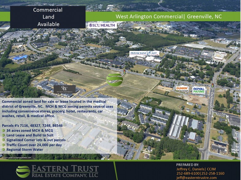 W Arlington Blvd, Greenville, NC à vendre - Photo de l’immeuble – Image 1 sur 5