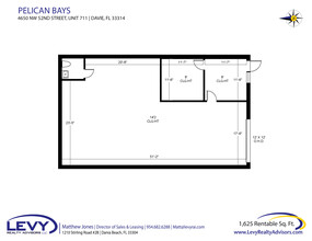 4990 SW 52nd St, Fort Lauderdale, FL à louer Plan d’étage– Image 2 sur 2