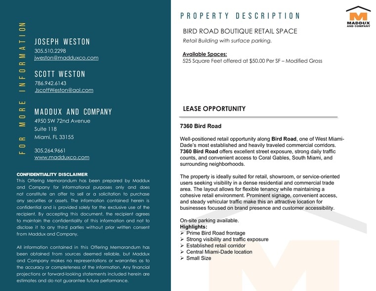 7360-7374 Bird Rd, Miami, FL à louer - Photo intérieure – Image 2 sur 7