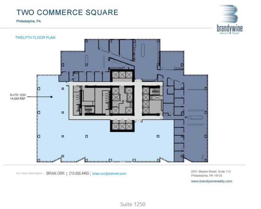 2001 Market St, Philadelphia, PA à louer Plan d’étage– Image 1 sur 1