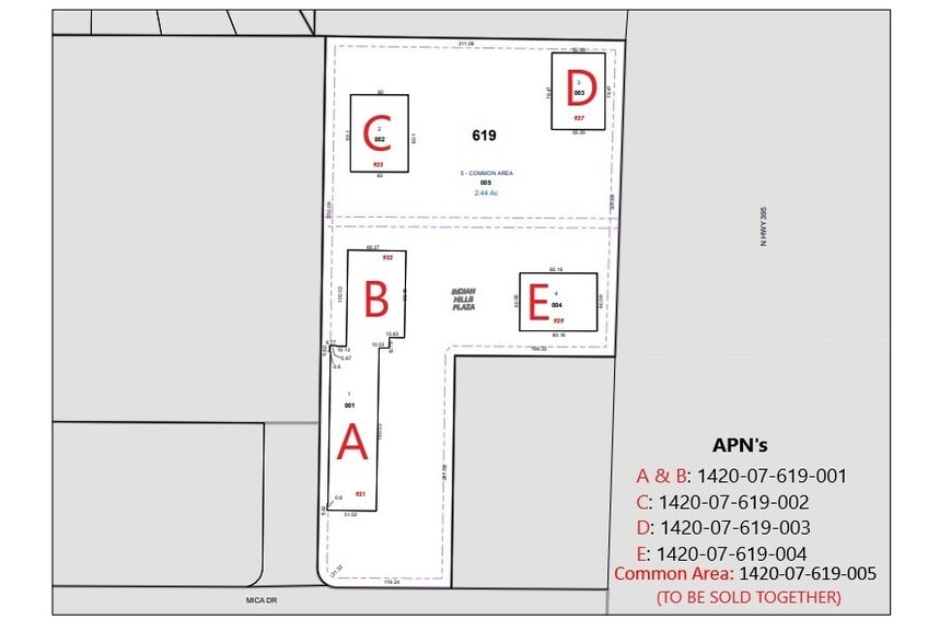 931-939 Mica Dr, Carson City, NV à vendre - Plan de site – Image 2 sur 6