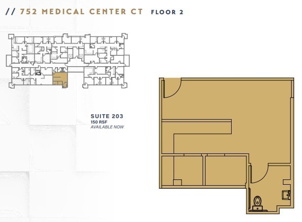 752 Medical Center Ct, Chula Vista, CA à louer Plan d’étage– Image 1 sur 1