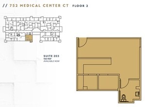 752 Medical Center Ct, Chula Vista, CA à louer Plan d’étage– Image 1 sur 1