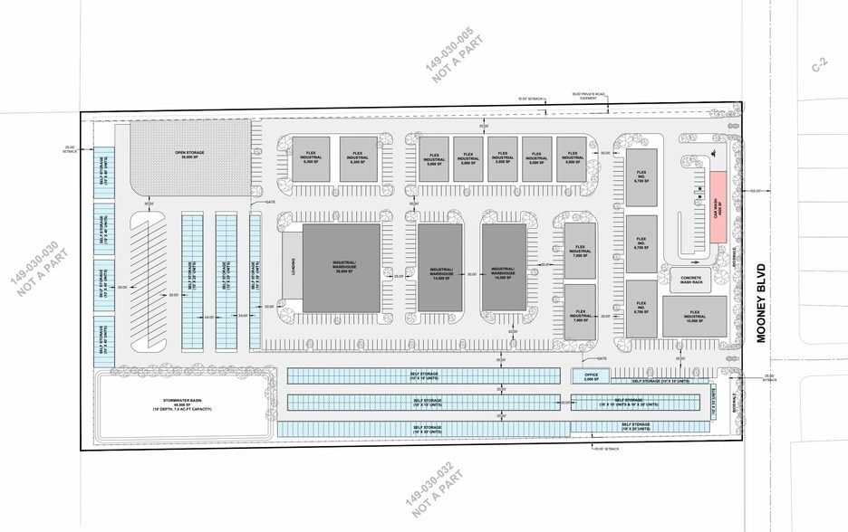 CA-63 & Avenue 264, Visalia, CA à vendre - Plan de site – Image 2 sur 2