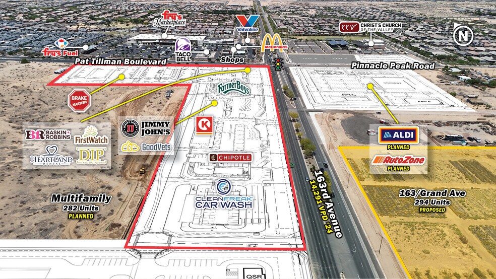 SWC Pat Tillman & 163rd Ave, Surprise, AZ à louer - Photo de l’immeuble – Image 3 sur 4