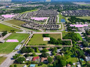 SEC of W Red Oak Rd & Live Oak St, Red Oak, TX - Vue aérienne  vue de carte - Image1