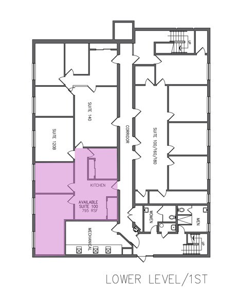 3951 N Meridian St, Indianapolis, IN à louer - Plan d’étage – Image 2 sur 8