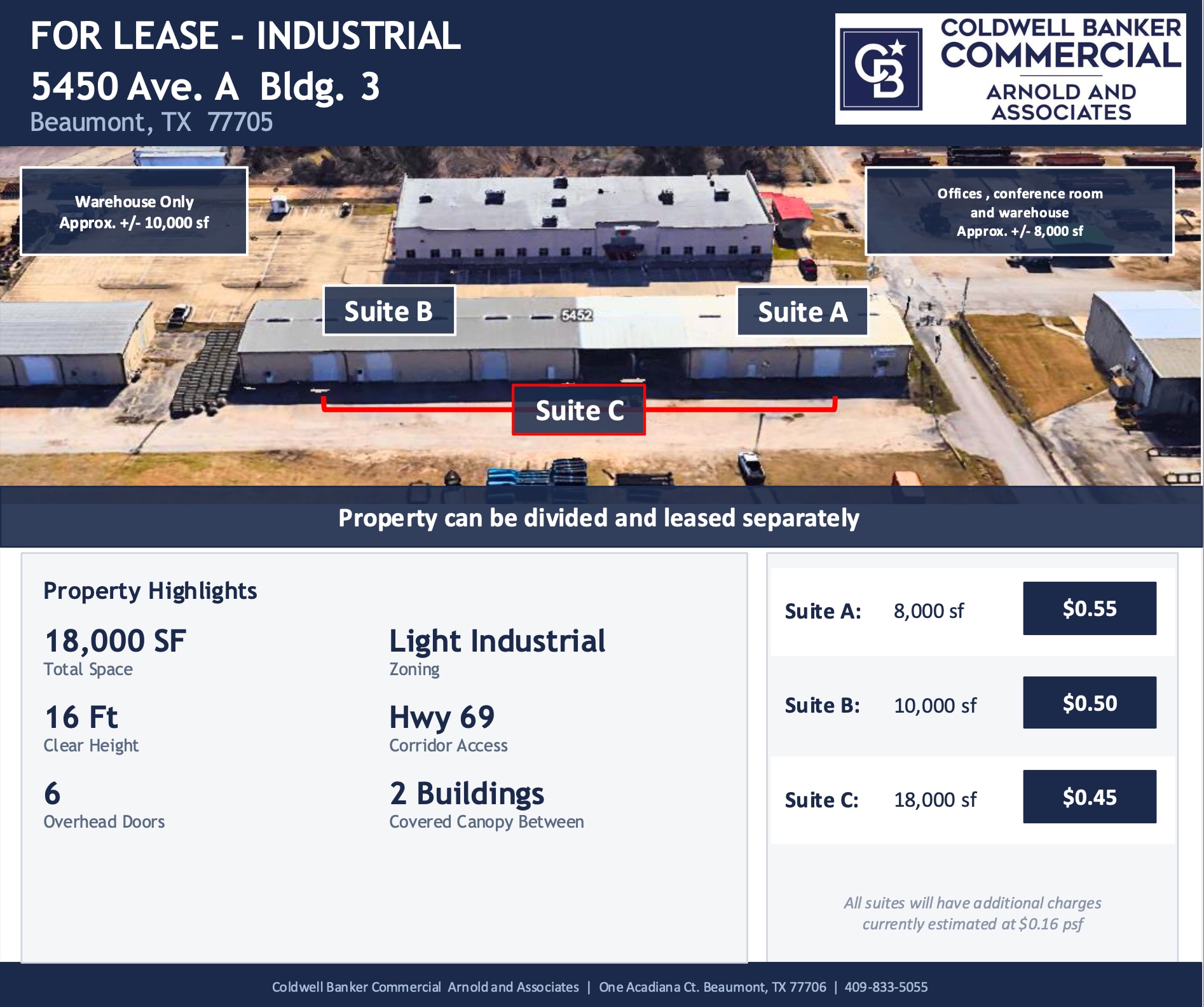 5450 Ave A. Bldg. 3, Beaumont, TX à louer Photo intérieure– Image 1 sur 4