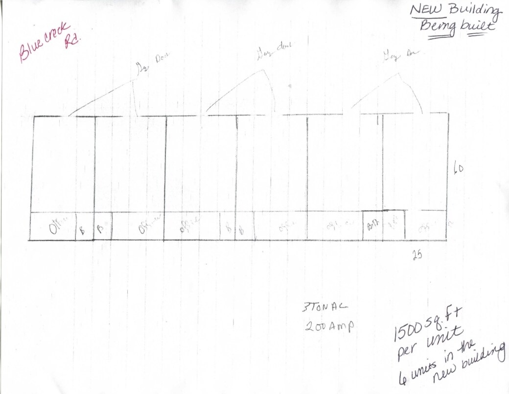 305 Blue Creek School Rd, Jacksonville, NC à louer Plan d’étage– Image 1 sur 2