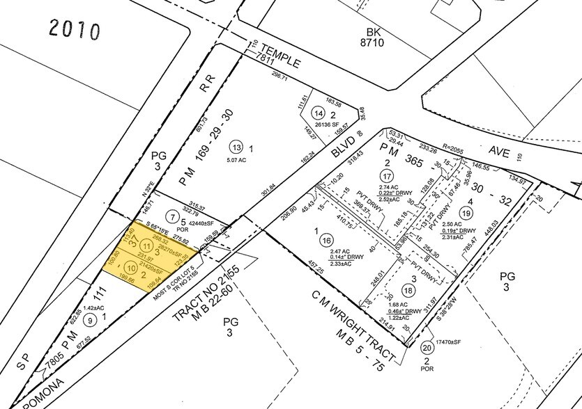3531 Pomona Blvd, Pomona, CA à vendre - Plan cadastral – Image 3 sur 4
