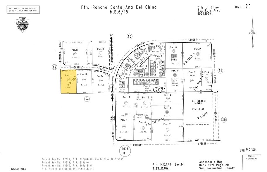 5411 Daniels St, Chino, CA à louer - Plan cadastral – Image 2 sur 2