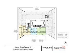 16479 Dallas Pky, Addison, TX à louer Plan d’étage– Image 1 sur 2
