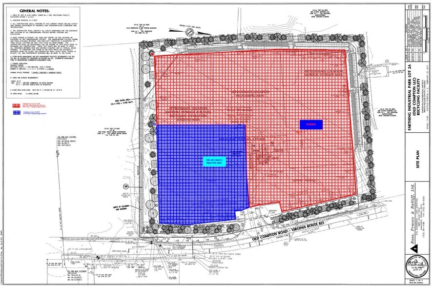 7326 Old Compton Rd, Manassas, VA à louer - Plan de site – Image 2 sur 2