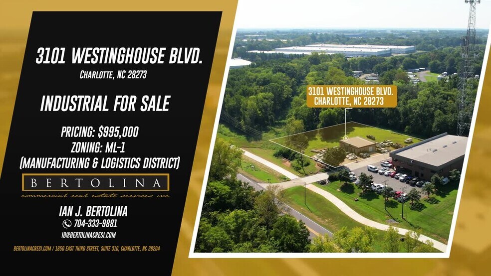 3101 Westinghouse Blvd, Charlotte, NC à vendre - Vidéo sur l’annonce professionnelle – Image 2 sur 26