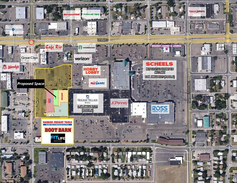 1200 10th Ave S, Great Falls, MT à louer - Photo de l’immeuble – Image 3 sur 17