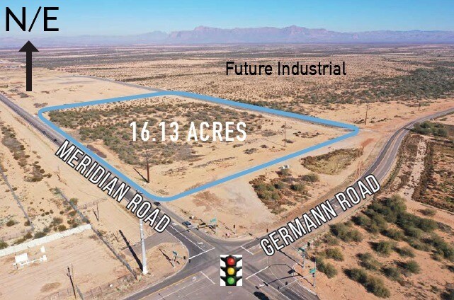 Meridian & Germann Road, Queen Creek, AZ à vendre - Aérien – Image 2 sur 4