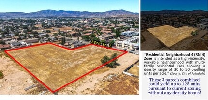 12th Street East Near Ave Q, Palmdale, CA - Vue aérienne  vue de carte - Image1