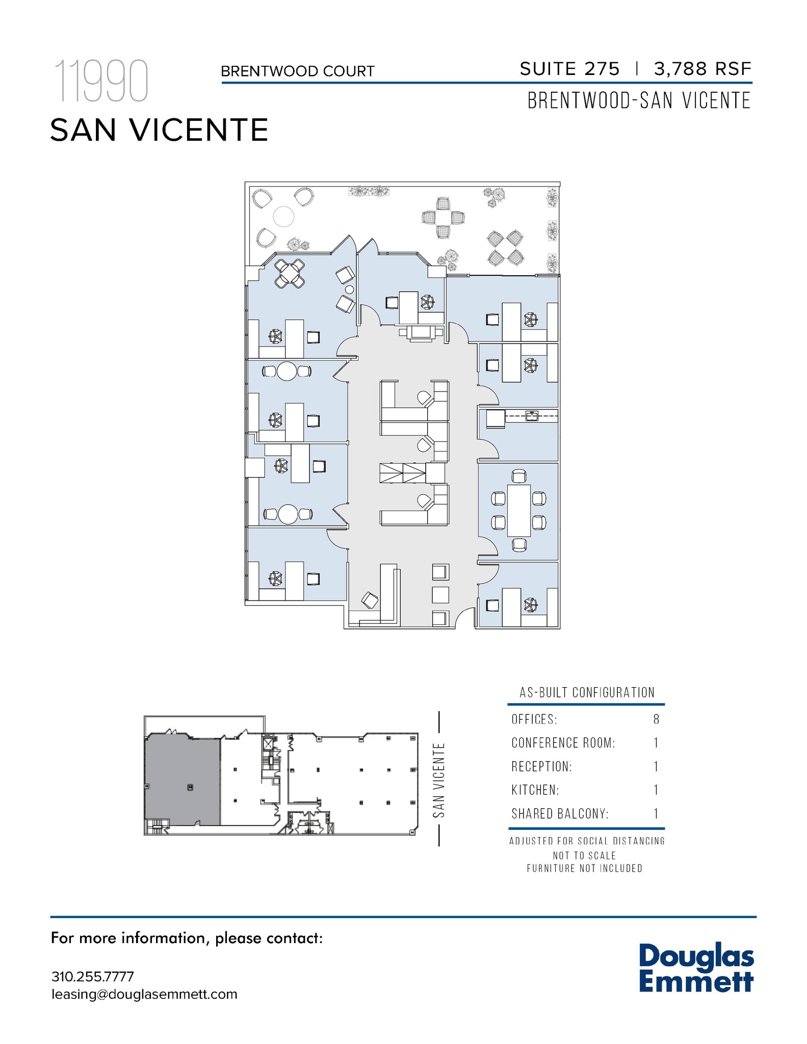 11990 San Vicente Blvd, Los Angeles, CA à louer Plan d’étage– Image 1 sur 1
