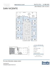 11990 San Vicente Blvd, Los Angeles, CA à louer Plan d’étage– Image 1 sur 1