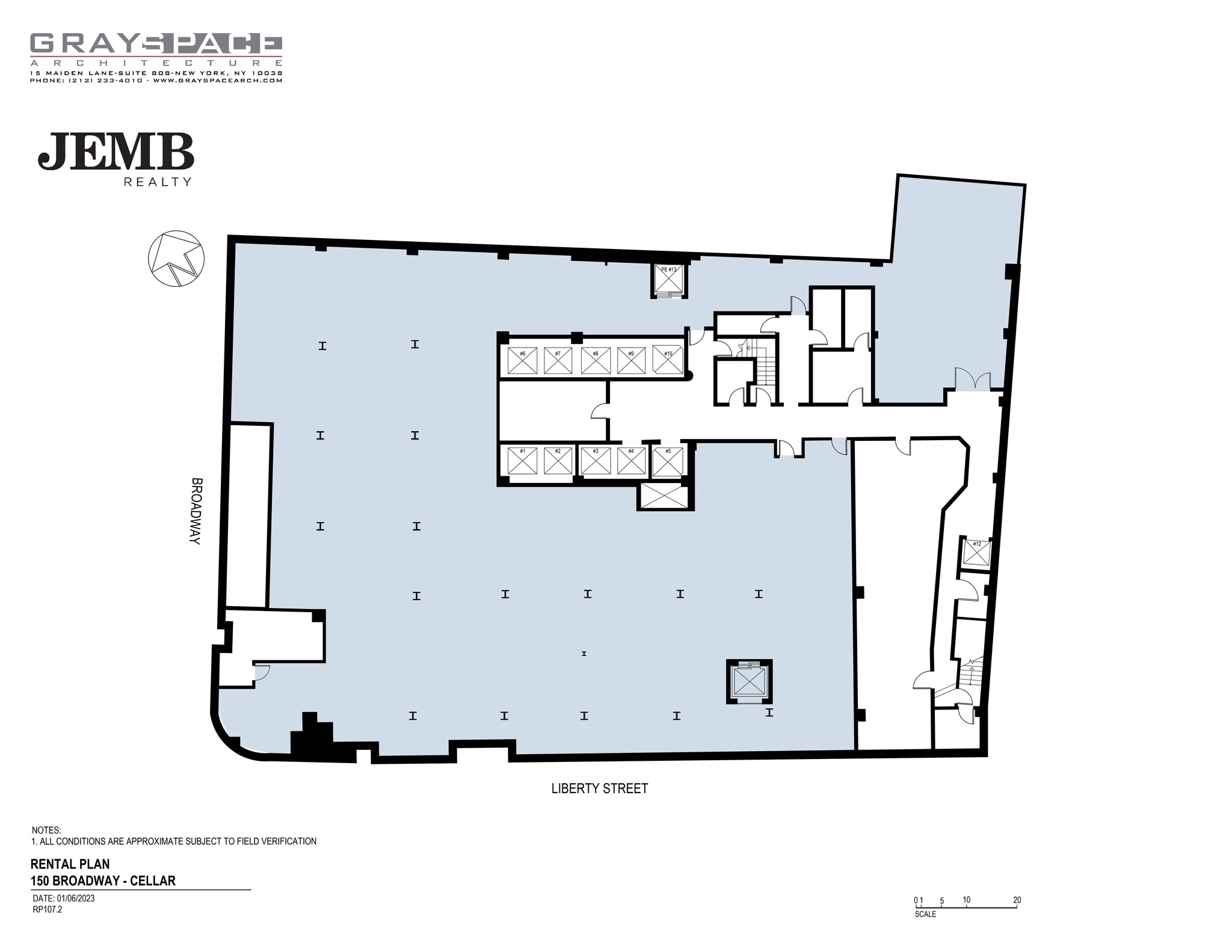 150 Broadway, New York, NY à louer Plan de site– Image 1 sur 1
