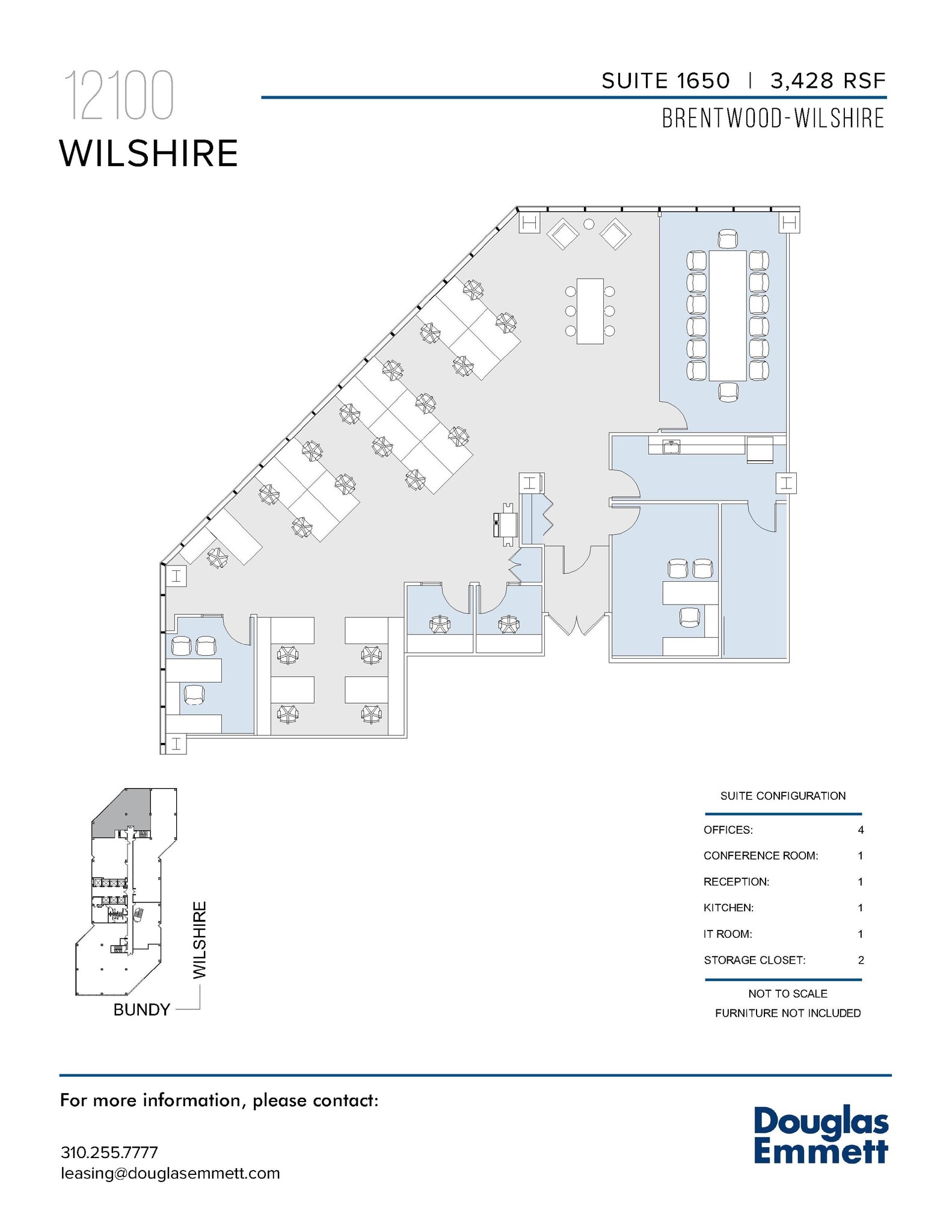 12100 Wilshire Blvd, Los Angeles, CA à louer Plan d’étage– Image 1 sur 1