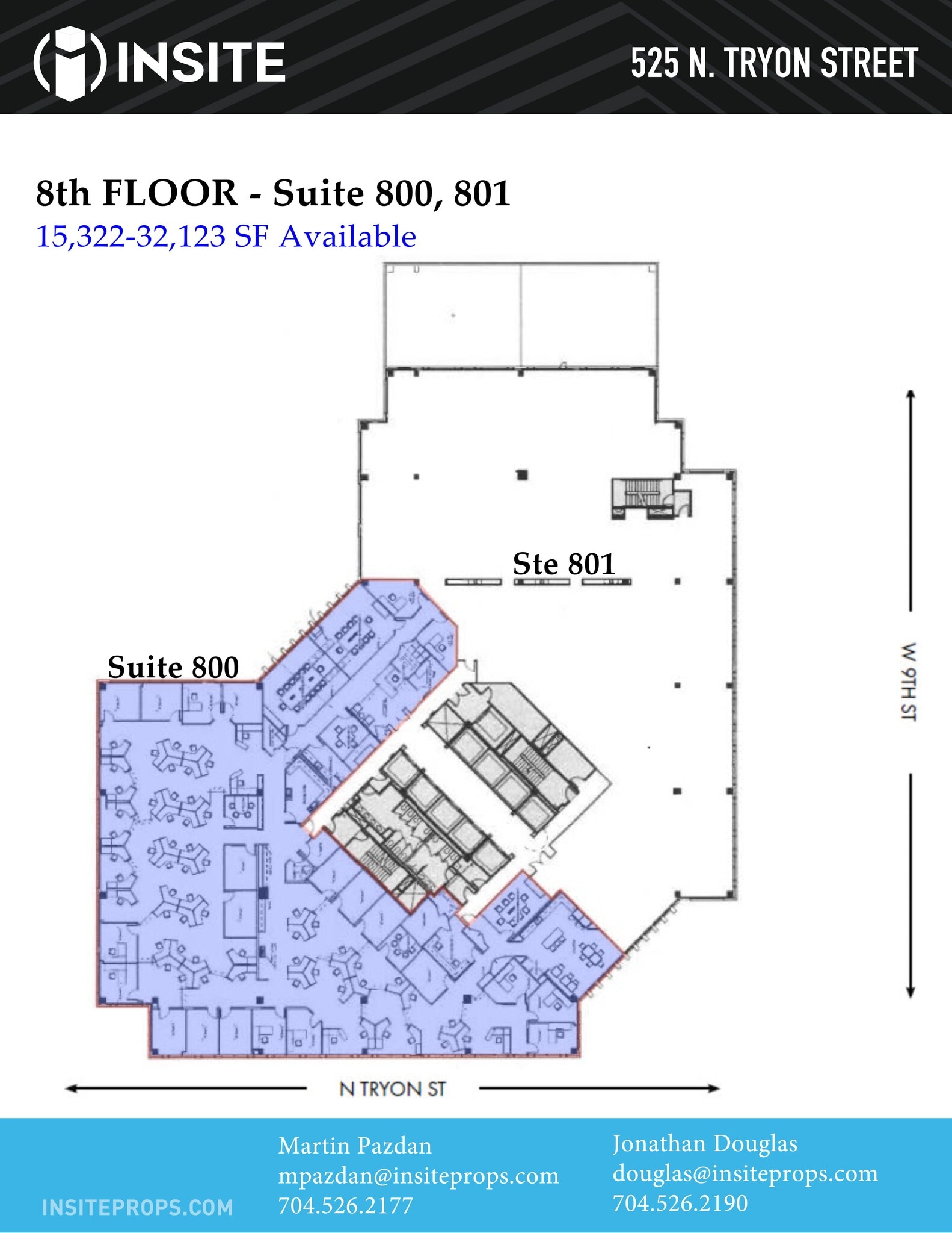 525 N Tryon St, Charlotte, NC à louer Plan de site– Image 1 sur 1