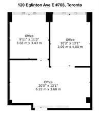 120 Eglinton Ave E, Toronto, ON à louer Plan d’étage– Image 1 sur 5