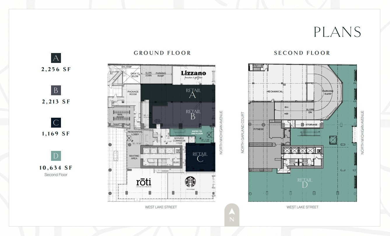 200 N Michigan Ave, Chicago, IL à louer Plan d’étage– Image 1 sur 1