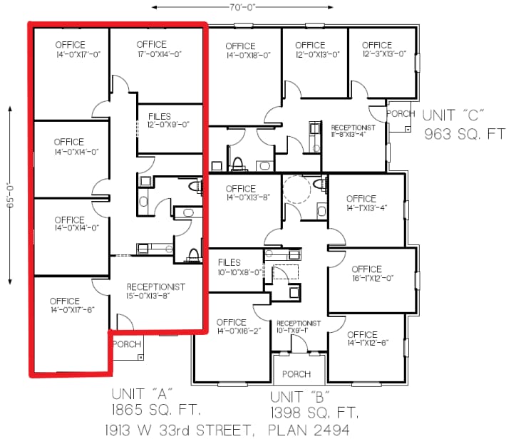 1907 W 33rd, Edmond, OK à louer Plan d’étage– Image 1 sur 1