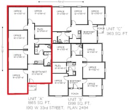 1907 W 33rd, Edmond, OK à louer Plan d’étage– Image 1 sur 1