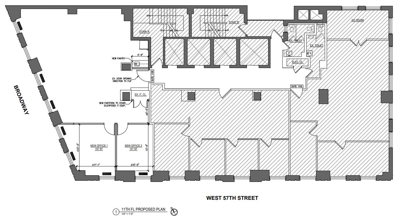 1776 Broadway, New York, NY à louer Plan d’étage– Image 1 sur 1