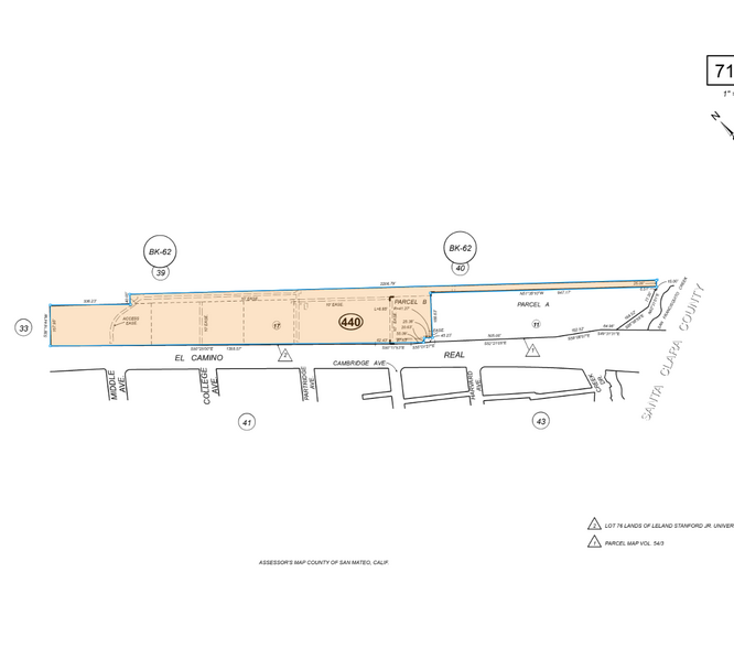 300 El Camino Real, Menlo Park, CA à louer - Plan cadastral – Image 2 sur 7