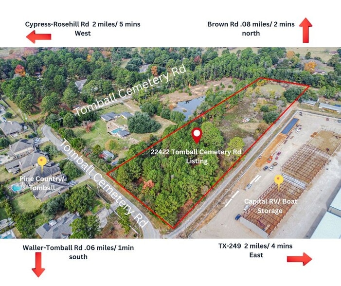 22422 Tomball Cemetery Rd, Tomball, TX à vendre - Aérien – Image 2 sur 16