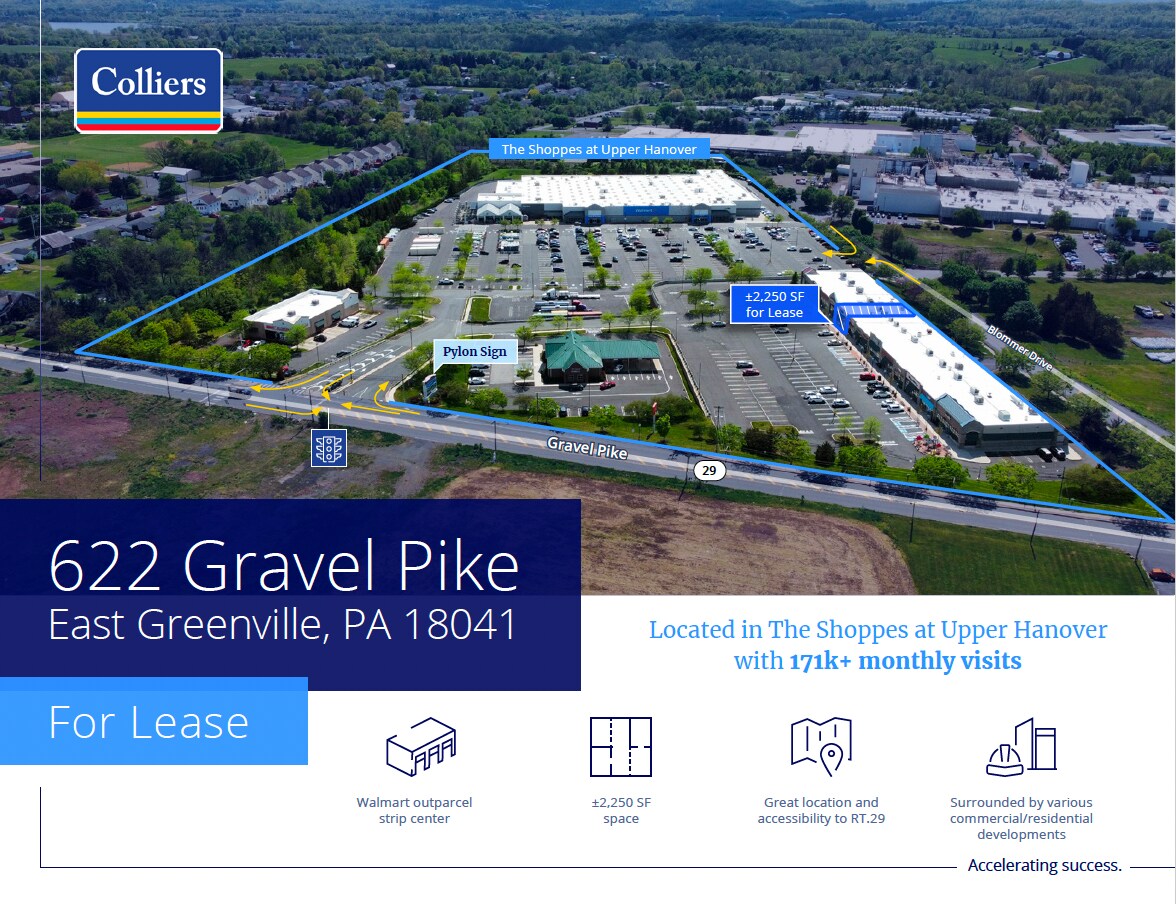 620-632 Gravel Pike, East Greenville, PA à louer Aérien– Image 1 sur 2