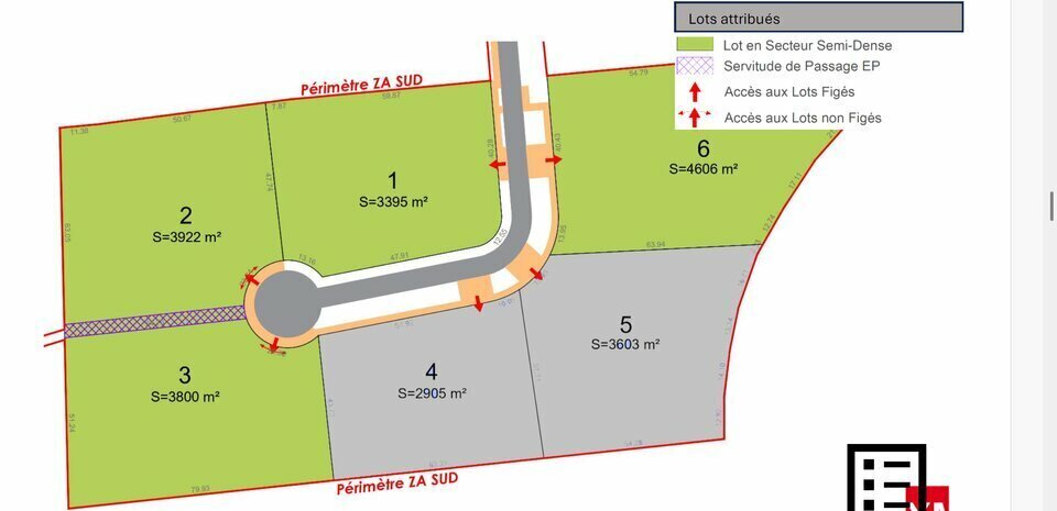 Terrain dans Gimont à vendre - Plan de site – Image 1 sur 2