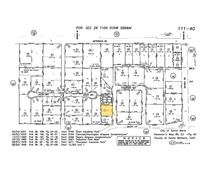 2367 Thompson Way, Santa Maria, CA à louer - Plan cadastral – Image 2 sur 2